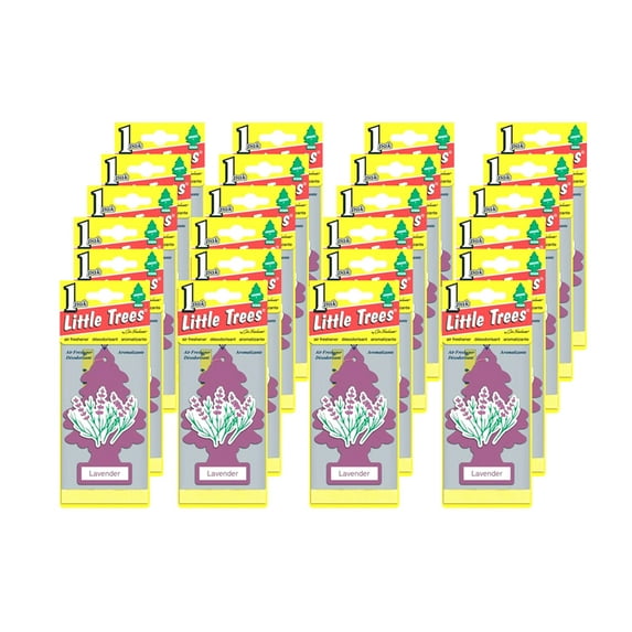 Little Trees Hanging Car and Home Air Freshener, Lavender Scent (Pack of 24)