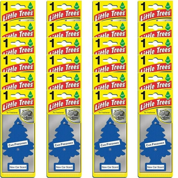 Little Trees New Car Scent Air Fresheners, Pack of 24