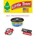 thumbnail image 1 of Little Trees New Car Scent Scented Fiber Can Air Freshener for Home & Car 5 PACK, 1 of 4