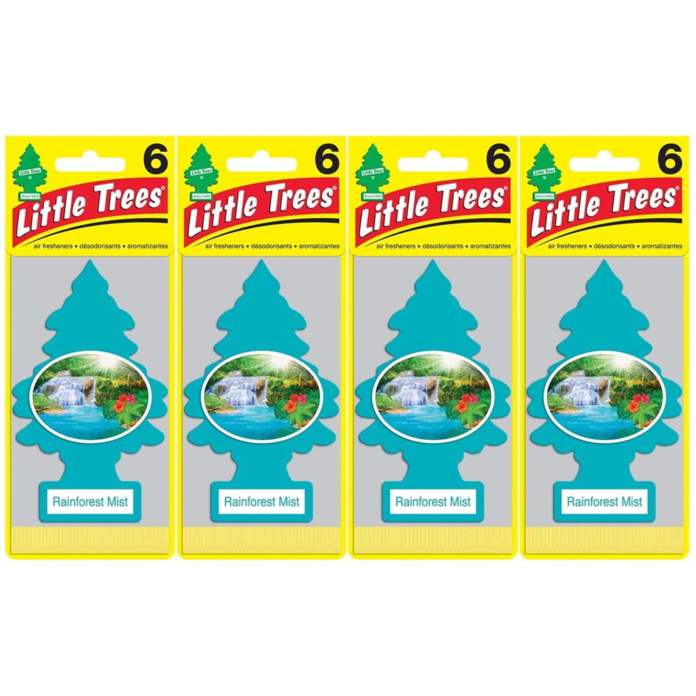 Little Trees Rainforest Mist Air Freshener, (Pack of 24)
