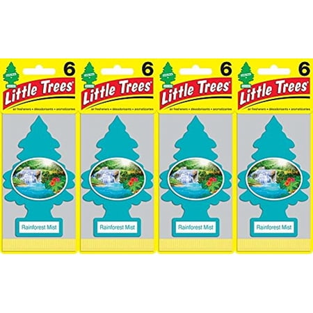 Little Trees Rainforest Mist Air Freshener, (Pack of 24)