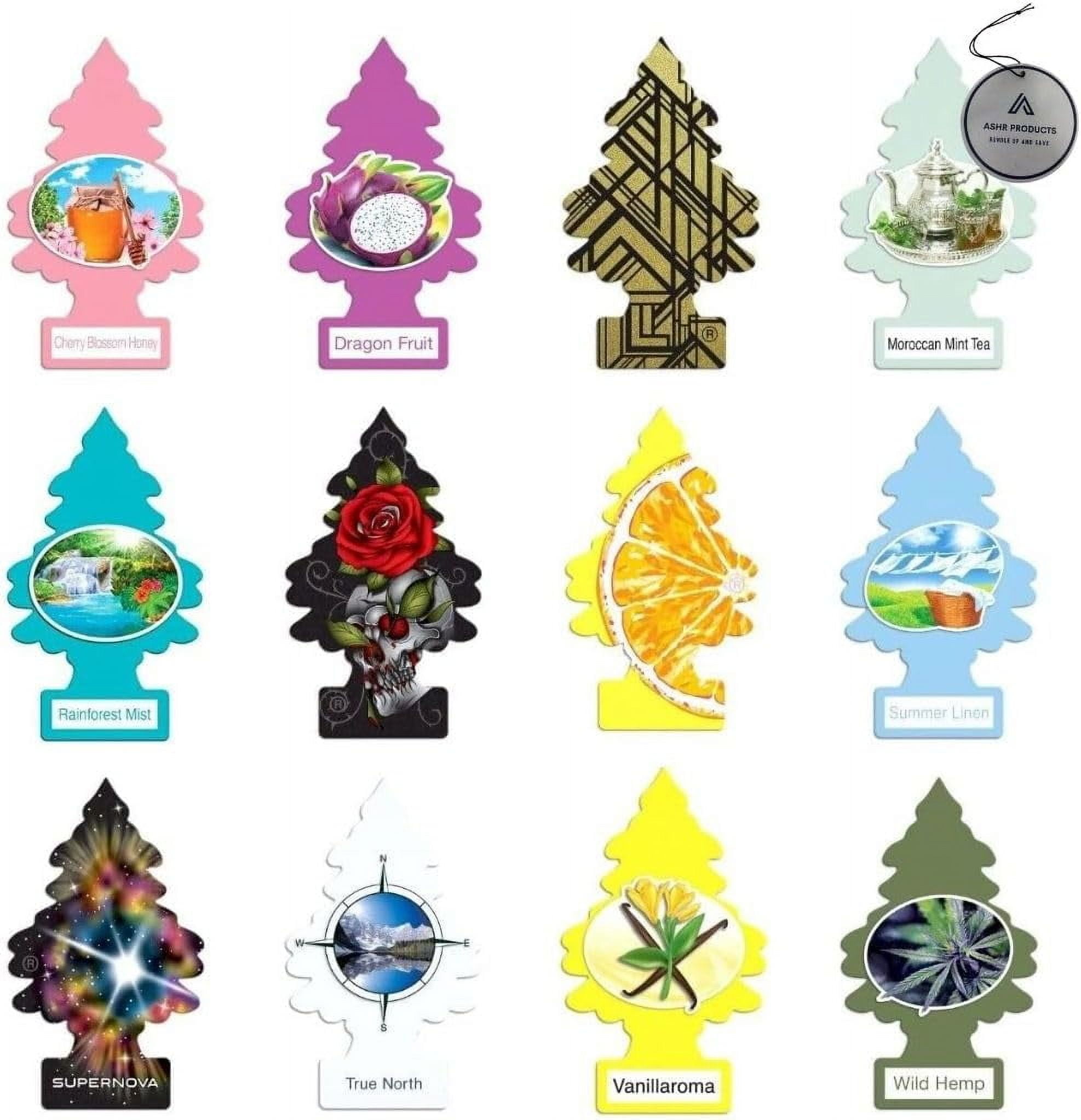 Little Trees Rare Variety Pack Of 12 Fresheners - 12 Different Rare Scents Of Air Fresheners - Car Air Freshener Home Air Freshener Trucks, RV