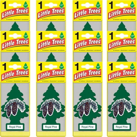 Little Trees Royal Pine Car Air Fresheners, Pack of 12