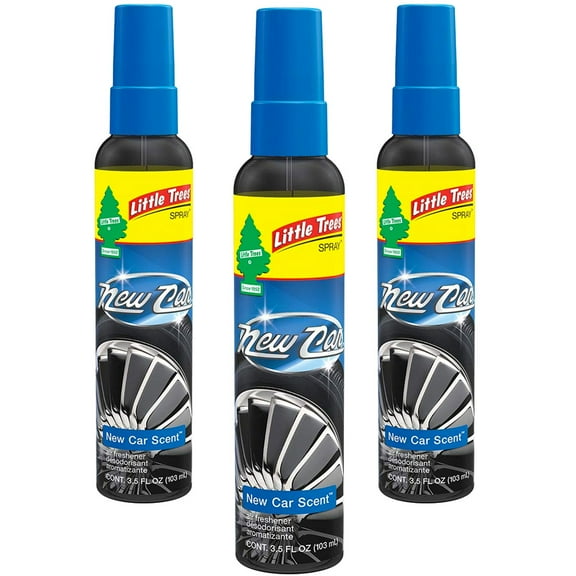 Little Trees Spray Car Air Freshener 3-PACK (New Car Scent)
