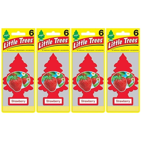 Little Trees Strawberry Little Tree Air Freshener- 24 Packs