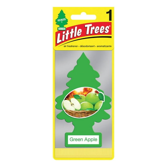 Little Trees U1P-10316 Green Apple Hanging Paper Car Air Freshener, 1 Ct