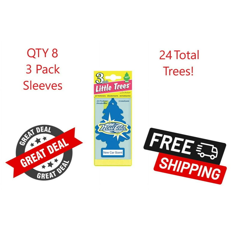 Little Trees U3S-32089 New Car Scent Hanging Air Freshener for Car