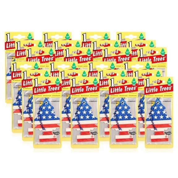 Little Trees VANILLA PRIDE Car Air Freshener Hanging Scent for Home Room Office (24-Pack)