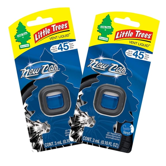 Little Trees Vent Liquid Car Air Freshener, 2-PACK (New Car Scent)