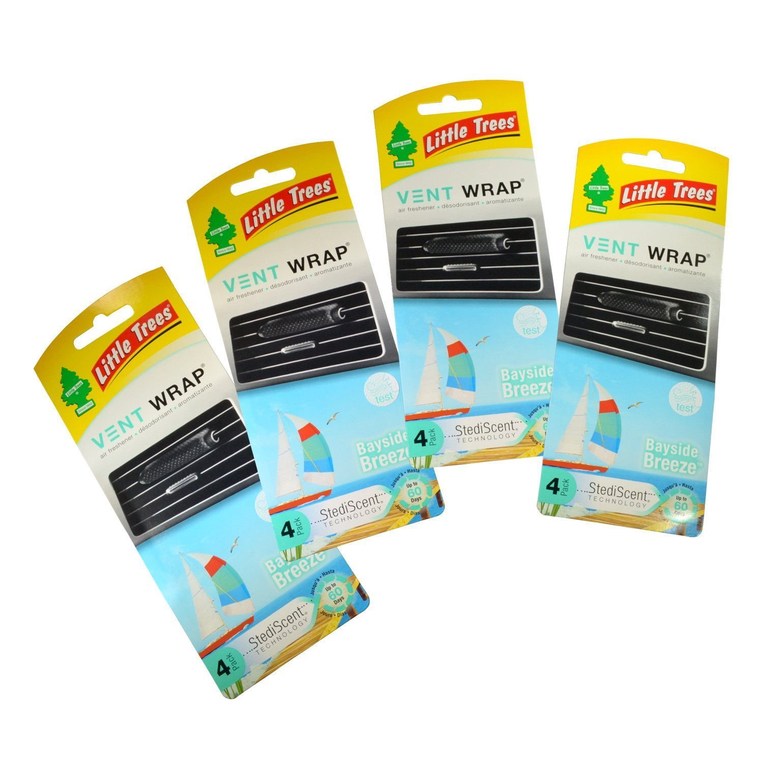 Little Trees Vent Wrap Air Freshener 4Packs Car Freshner Air Freshener