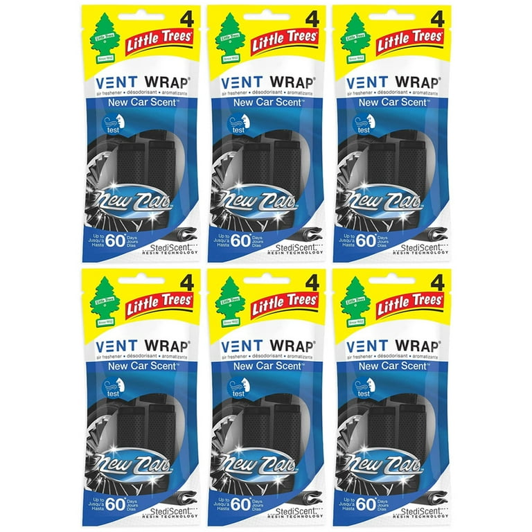 New Car Scent Vent Wrap Air Freshener (4-Pack)