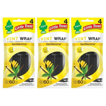 Little Trees Vent Wrap Air Freshener Vanillaroma 12-Pack