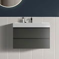 thumbnail image 1 of CITTANEO 36 Inch Floating Bathroom Vanity with Sink, Modern Bathroom Cabinet with 2 Drawers, Gray, 1 of 6