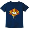 thumbnail image 1 of Tstars Little Turkey Thanksgiving Holiday Shirt Cute Boys Girls Kids T-Shirt Large Navy, 1 of 6