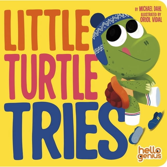 Hello Genius Little Turtle Tries, (Board Book)