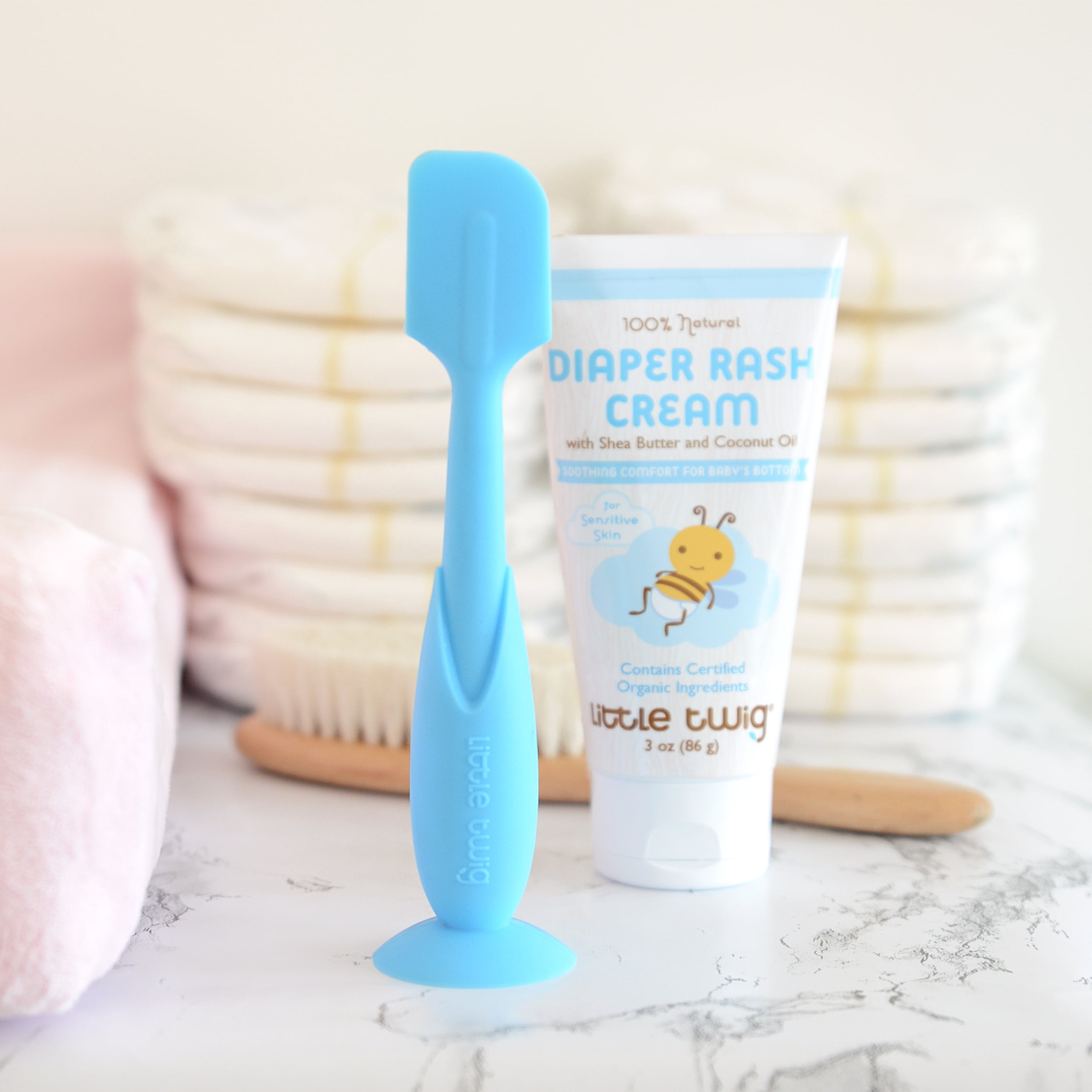 Little Twig Baby Brush Diaper Cream Silicone Applicator