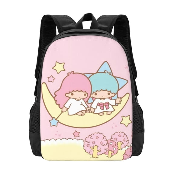 Little Twin Stars Backpack Aesthetic College Bookbag Laptop Travel Backpacks Work Large Capacity Adult Bags