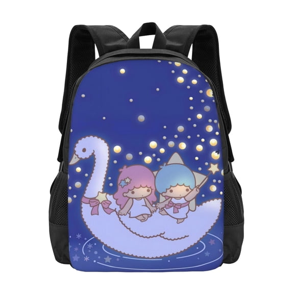 Little Twin Stars Backpack Casual College Bookbag Laptop Travel Backpacks Work Large Capacity Adult Bags
