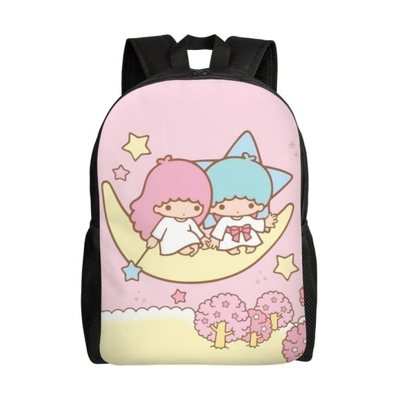 Little Twin Stars Backpack Lightweight Daypack Large Capacity Travel Work College Back Pack Novelty Backpacks Laptop Bag