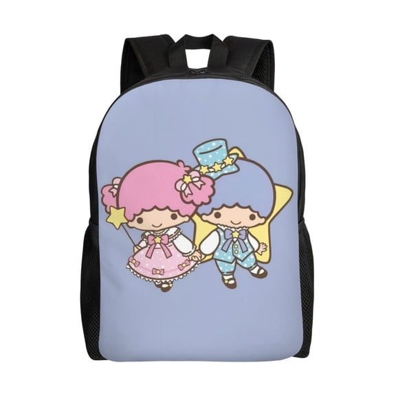 Little Twin Stars Backpack Lightweight Daypack Large Capacity Travel Work College Back Pack Novelty Book Bag Laptop Bag