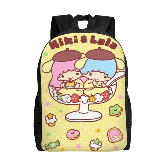 Little Twin Stars Backpack Lightweight Daypack Large Capacity Travel Work College Back Pack Novelty Computer Bag Laptop Bag