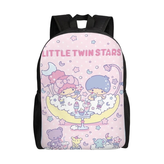 Little Twin Stars Backpack Lightweight Daypack Large Capacity Travel Work School Back Pack Novelty Backpacks Laptop Bag