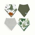 thumbnail image 1 of Little Unicorn Bandana Bibs for Babies, 4 Pack - Dino Friends, 1 of 5