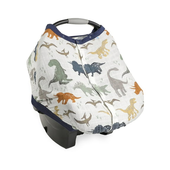 Little Unicorn Car Seat Canopy, Baby Car Seat Cover - Dino Friends
