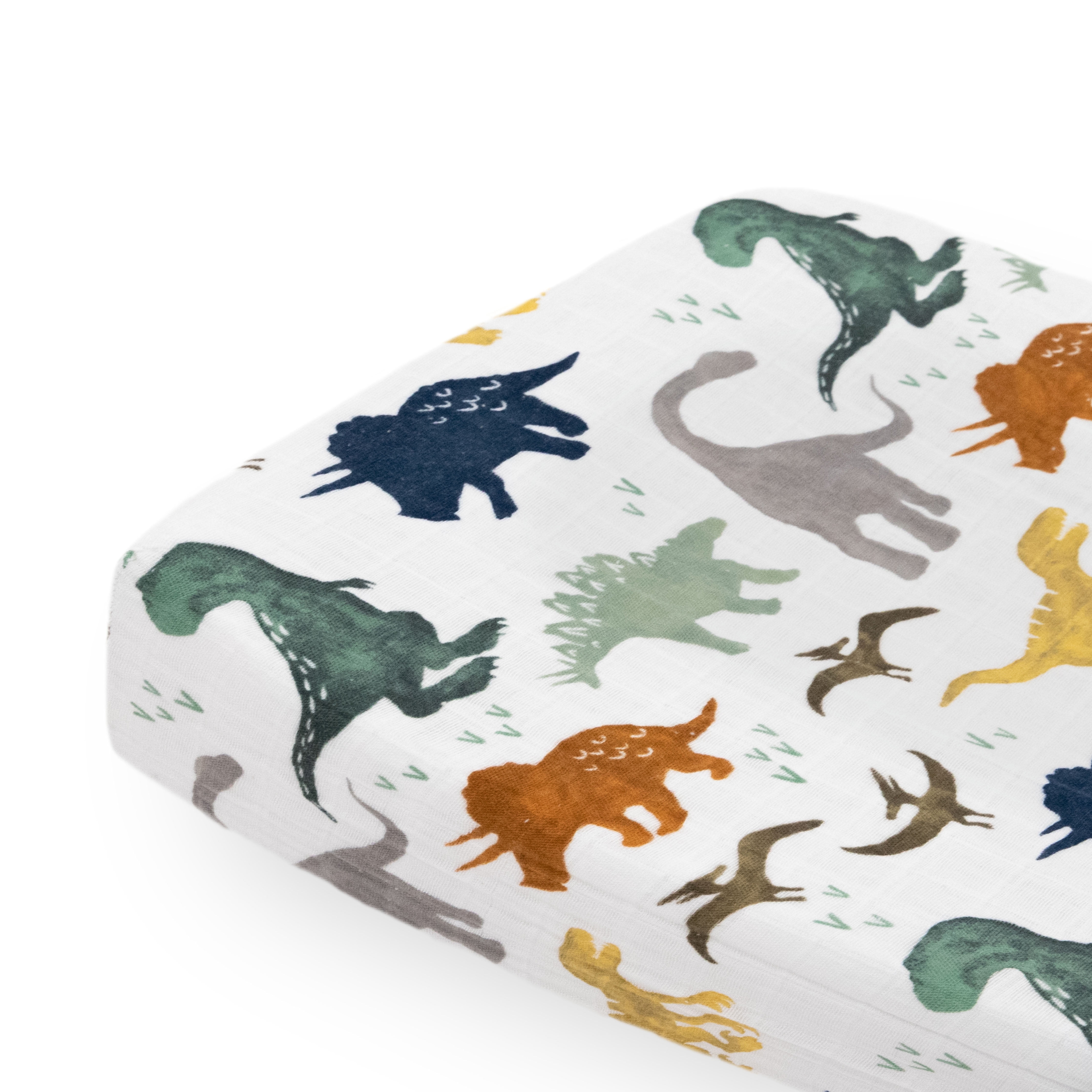 Little Unicorn Cotton Muslin Changing Pad Cover, Wipeable - Multicolor