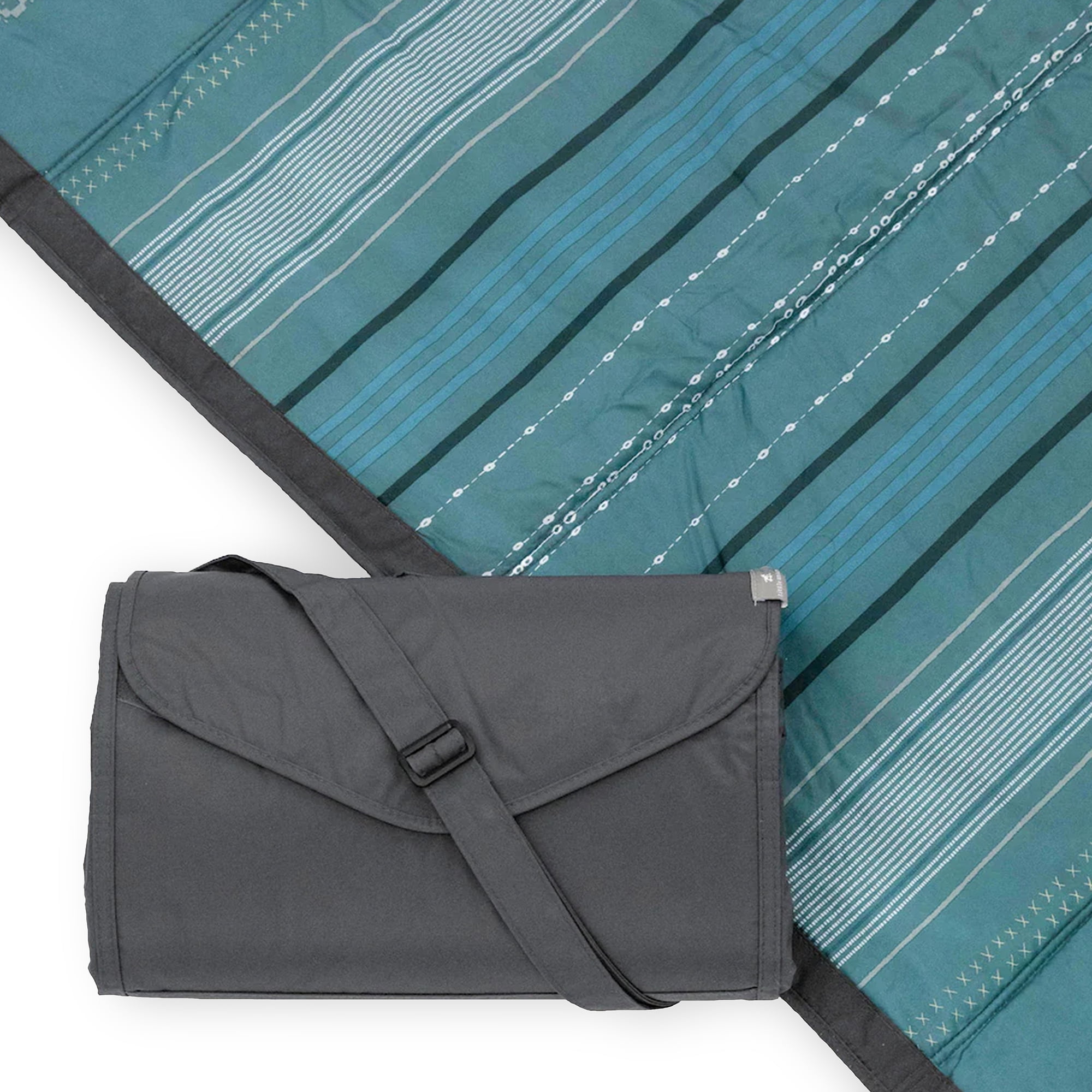 Shoreline Stripe Water-Resistant Outdoor Picnic Blanket