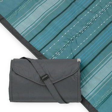 Little Unicorn Outdoor Picnic Blanket 5x7 Shoreline Stripe