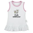 thumbnail image 1 of Little Wildflower Funny Dresses For Baby, Newborn Babies Skirts, Infant Princess Dress, 0-24M Kids Graphic Clothes (White Sleeveless Dresses, 0-6 Months), 1 of 4