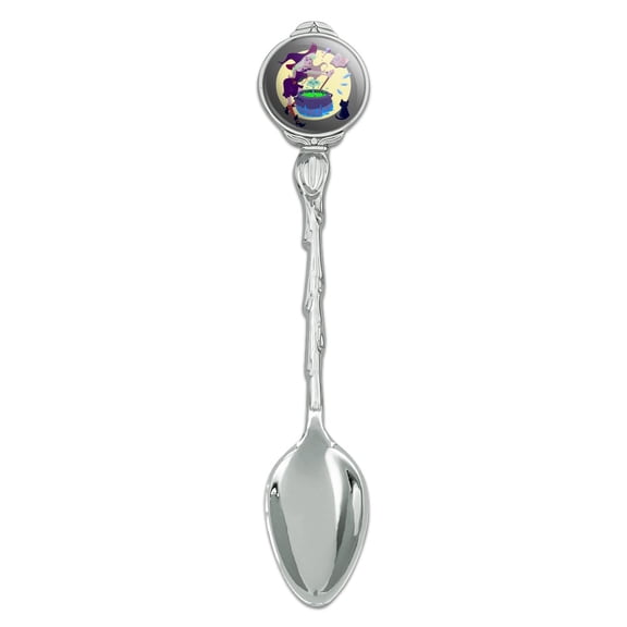 Little Witch Brewing Potions Novelty Collectible Demitasse Tea Coffee Spoon