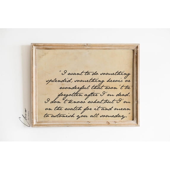 Little Women Vintage Quote Wall Art Prints, Bookish Lovers And Bookworm ...