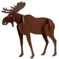 thumbnail image 1 of Little & Wood: Woodlet: Medium - Moose - Brown, 3D Wooden Kit-Set, Animal Puzzle, Easy Assembly, Pop Build Fun, 100% Sustainably Sourced Wood, Ages 6+, 1 of 8