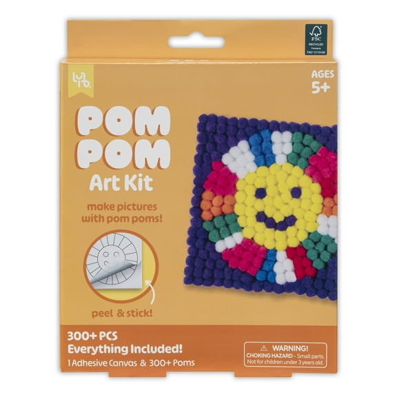 Little Yellow Bicycle Pom Pom Sunshine Art Kit
