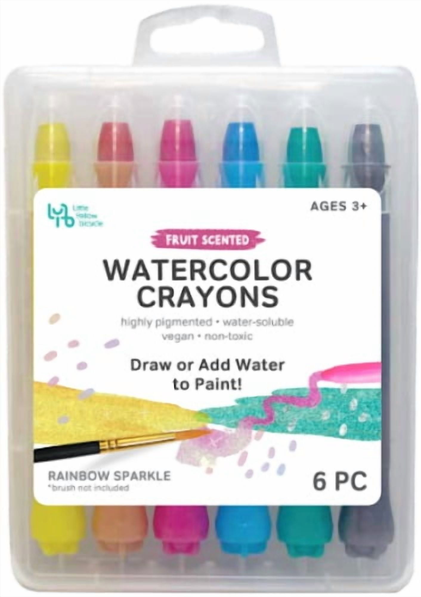 Little Yellow Bicycle Scented Watercolor Creams 6/Pkg-Rainbow