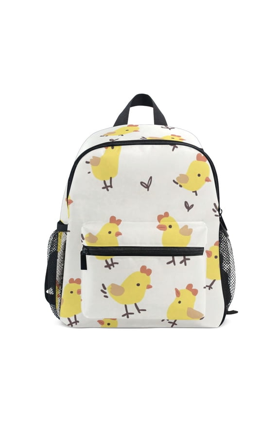 Little Yellow Chicken Mini Backpack Cute Small Backpack with Chest Strap and Whistle Ages 3-8