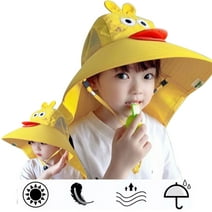 Little Yellow Duck Baby Sun Hat Toddler Summer Bucket Hat Kids Sun Protection Beach Hat Cotton Baby Hats for Boys Girls