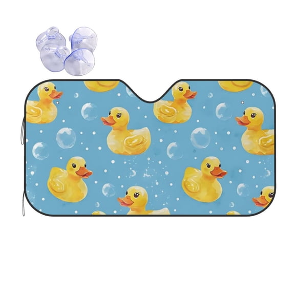 Little Yellow Duck Car Windshield Sun Shade Universal Fit Auto Sun Visor Protector