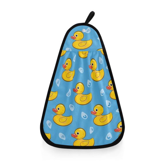 Little Yellow Duck Hand Towel Quick Drying Home Storage Kitchen Towel Hooks Dish Cloths