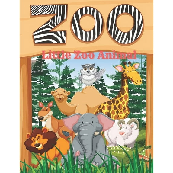 Little Zoo Animal: This adorable coloring book is filled with a wide variety of animals to color: Sea Animals, Farm Animals, Jungle Anima
