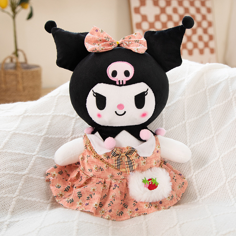 Little devil Kuromi doll cute small dressup skirt sweater Kuromi plush