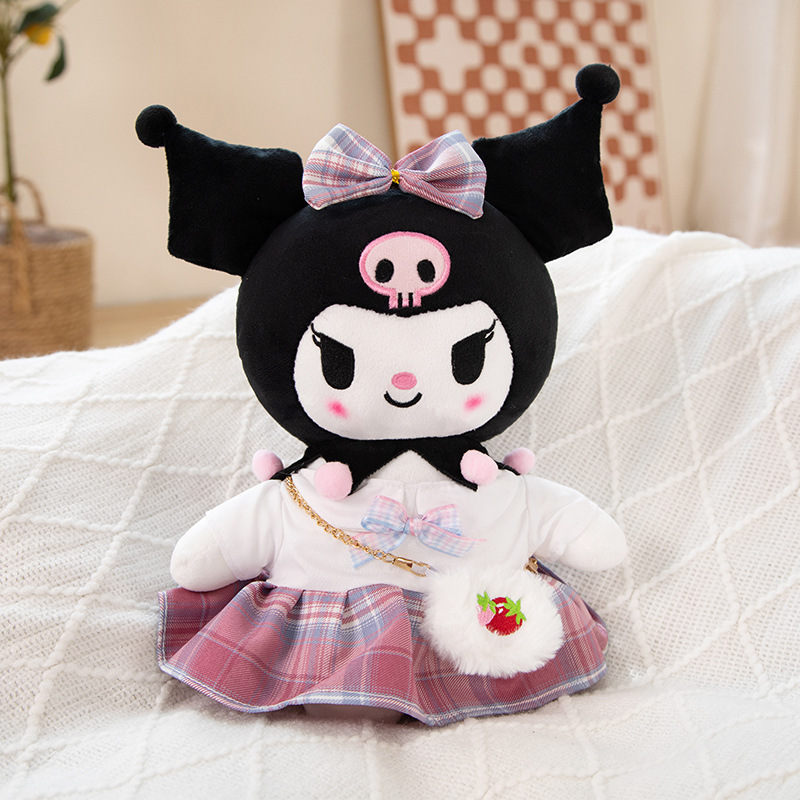 Little devil Kuromi doll cute small dressup skirt sweater Kuromi plush