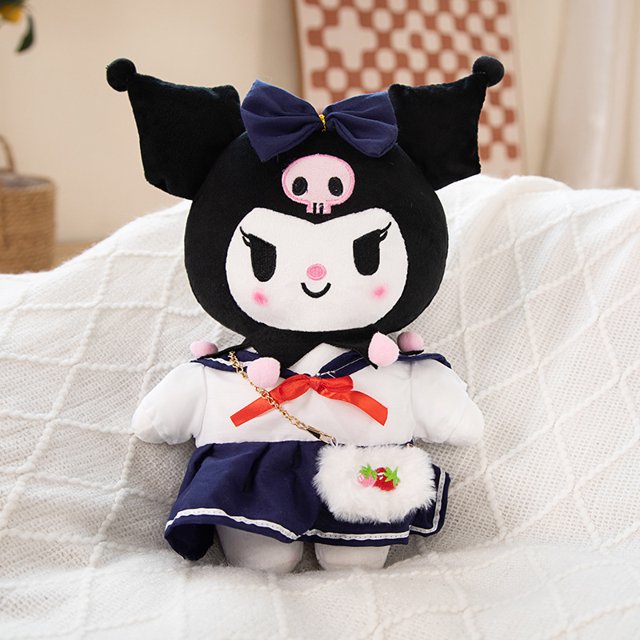 Little devil Kuromi doll cute small dressup skirt sweater Kuromi plush