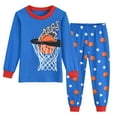 thumbnail image 1 of Little hand Little Big Boy Pajamas Sets Basketball 100% Cotton Pjs Kids Jammies 4T, 1 of 7