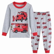 Little hand Pajamas for Toddler Clothes Set Sleepwear Long Sleeve 100% Cotton 2 Piece Kids Pjs Size 2-7T