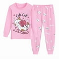 thumbnail image 1 of Little hand Two-Piece Pajama Set for Girls, Soft Viscose Toddler Pajamas for Kids, Family Matching PJs Size 2-7T, 1 of 8