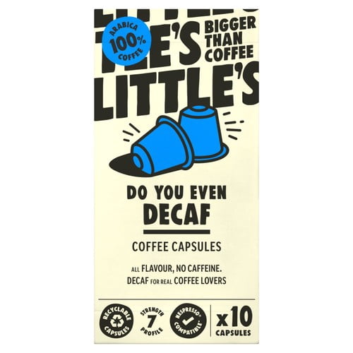 Little's Do You Even Decaf Nespresso Compatible Capsules, 10 pods per pack, British Import (Pack of 3)