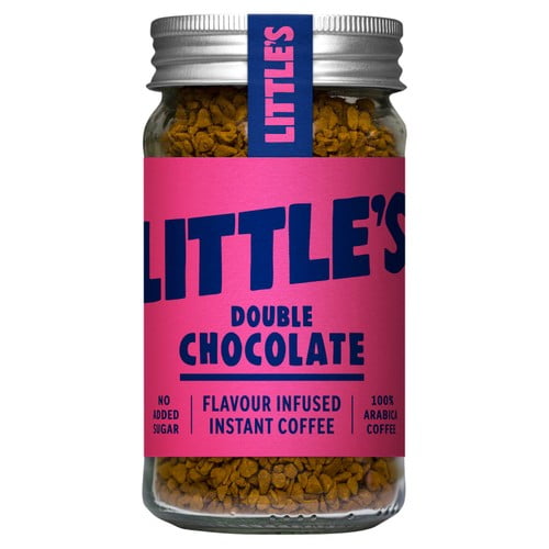 Little's Double Chocolate Flavour Infused Instant Coffee 50g, British Import (Pack of 2)